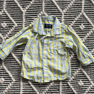 Mayoral Infant / Baby Boys Plaid Button Down Shirt Size 6 Months